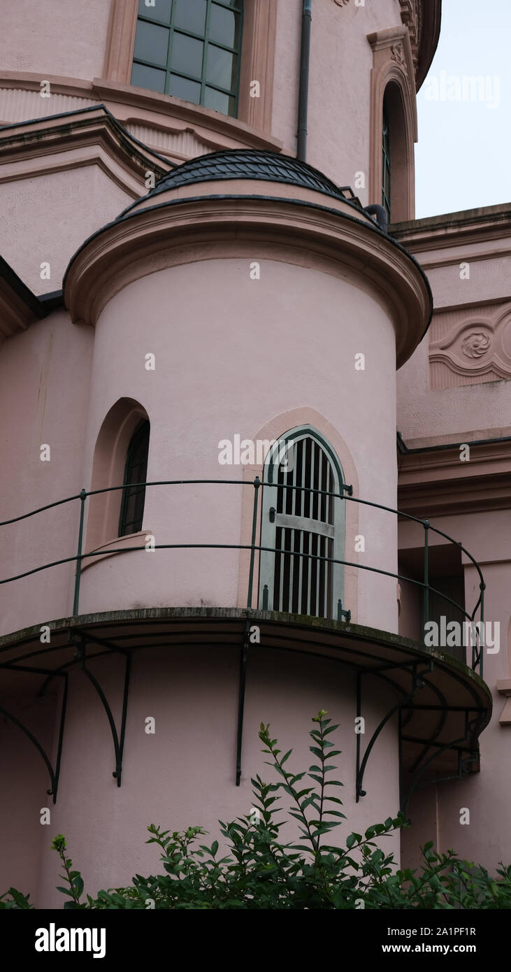 Al di fuori della moschea Schwetzingen Foto Stock