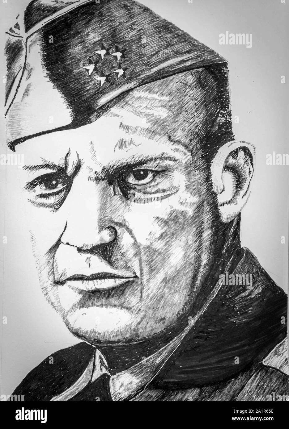 Dwight D Eisenhower in uniforme militare Foto Stock
