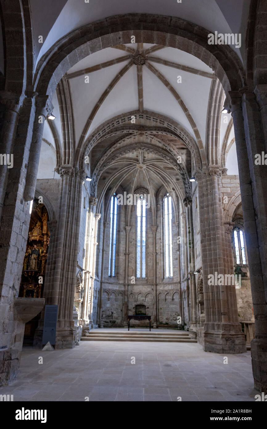 Interno del convento di San Domingos de Bonaval, Santiago de Compostela, Galizia, Spagna Foto Stock