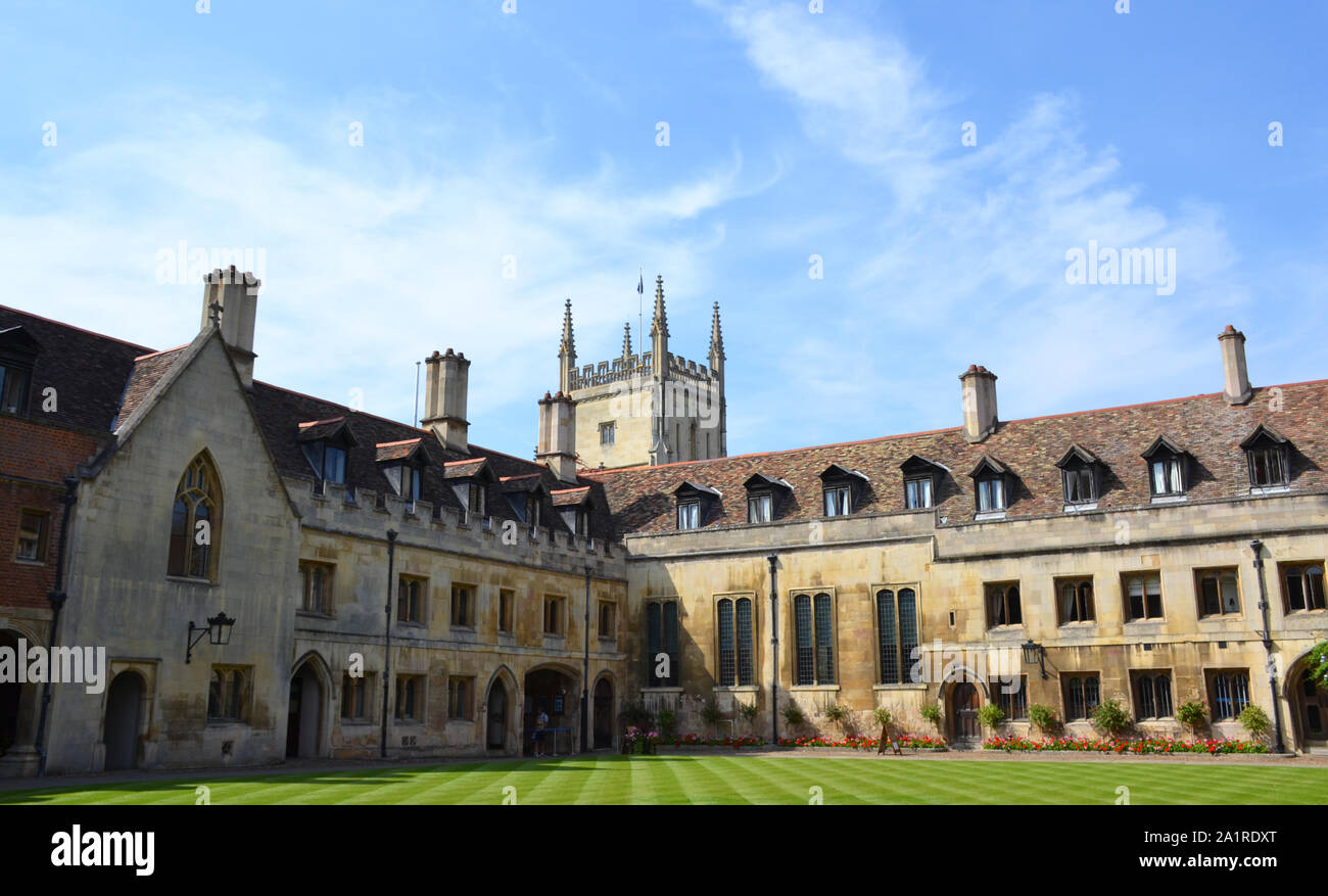 Edifici di Pembroke College di Cambridge, Gran Bretagna Foto Stock