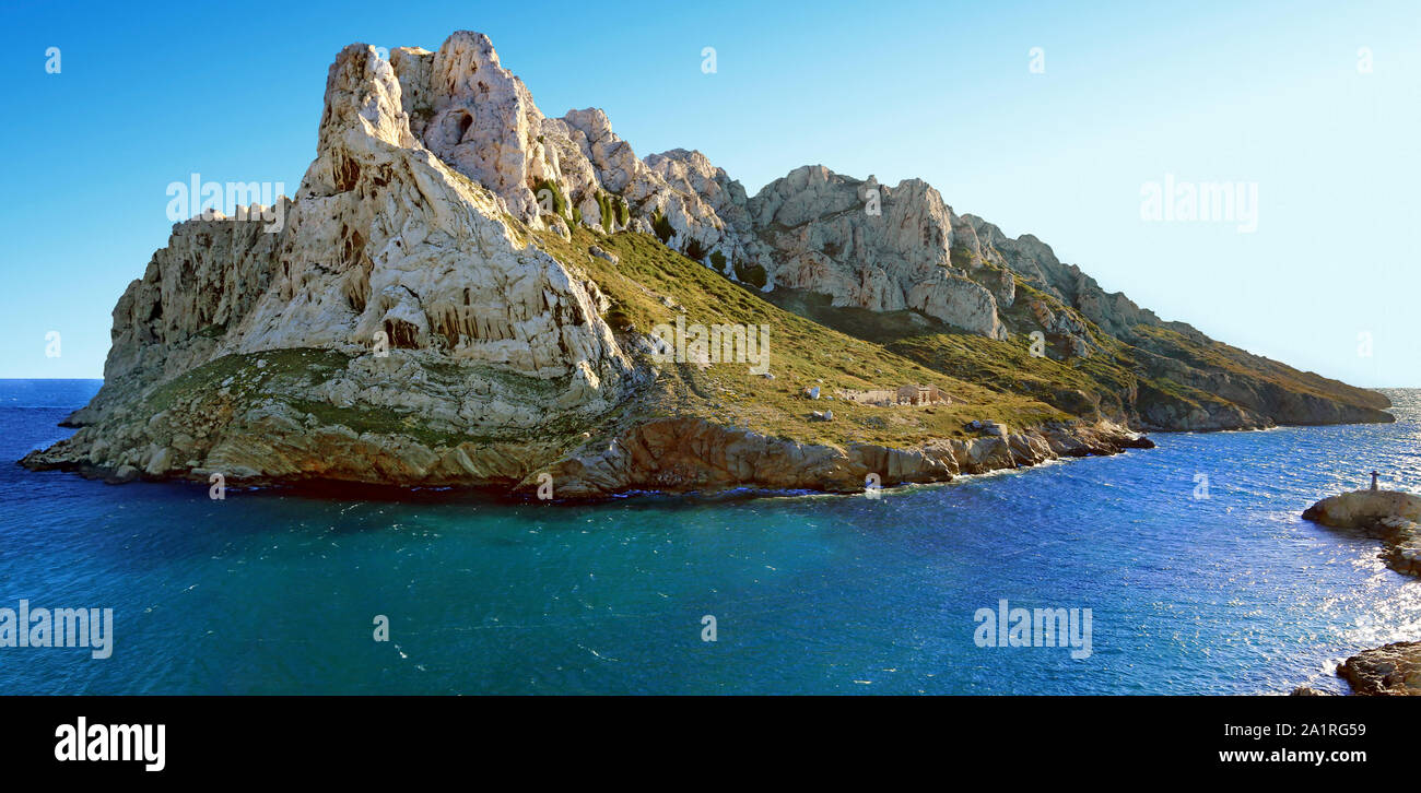Area turistica di ​​the delle insenature di Marsiglia. Foto Stock