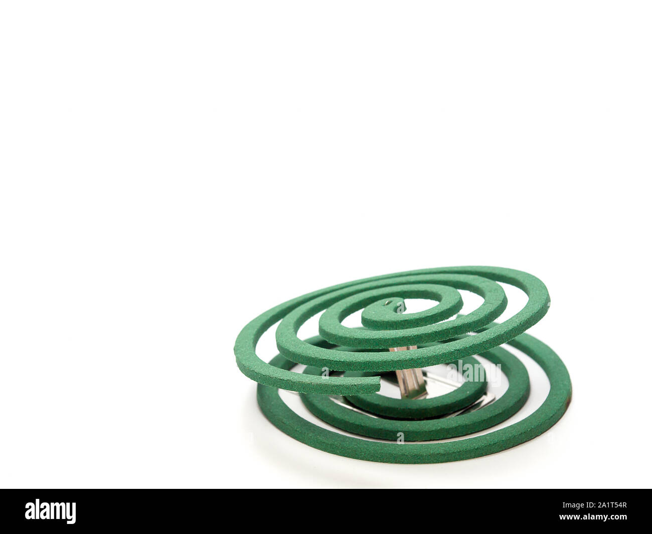 Zanzara-repellente ,posto su uno sfondo bianco Foto Stock