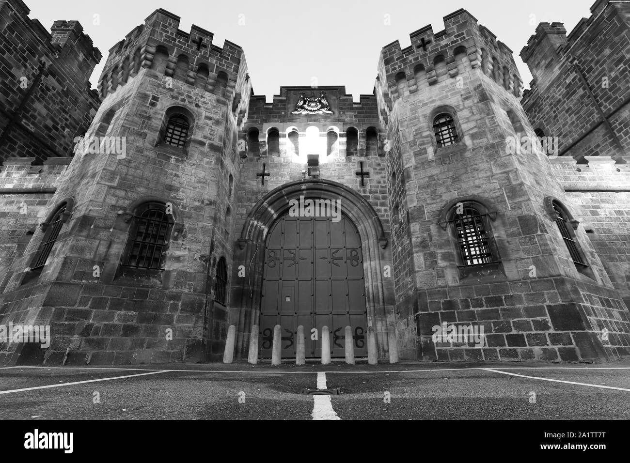 La parte anteriore a corona di HMP Armley ho Leeds Foto Stock