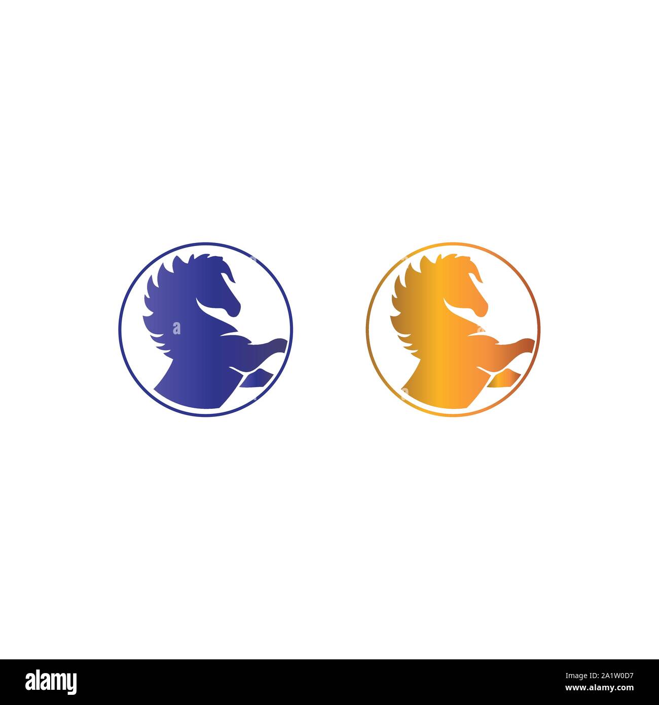 Abstract logo cavallo, cavallo logo design, testa di cavallo - Vettore Illustrazione Vettoriale