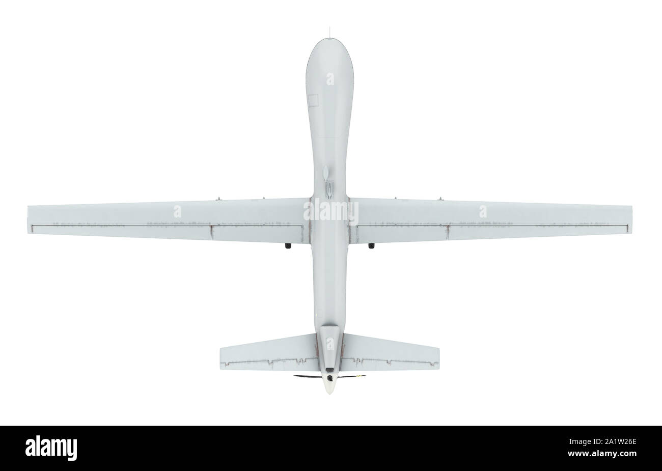Drone militare isolato Foto Stock