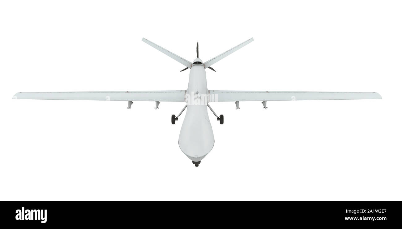 Drone militare isolato Foto Stock