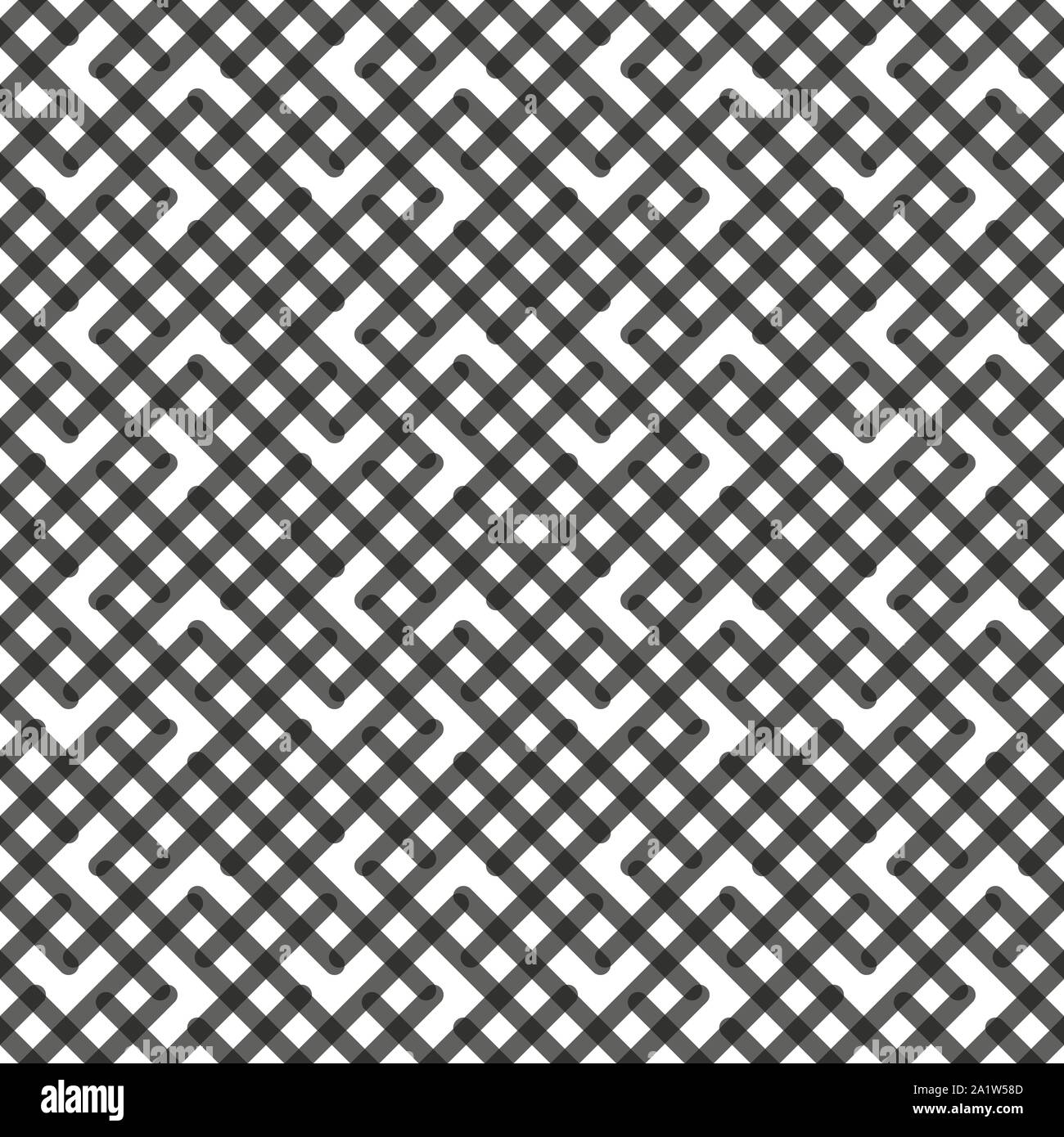 Vector seamless pattern. Elegante texture con cuciture diagonali. Background moderno dalla linea tratteggiata in grassetto. Può essere utilizzato come swatch per illustrator. eps10 Illustrazione Vettoriale