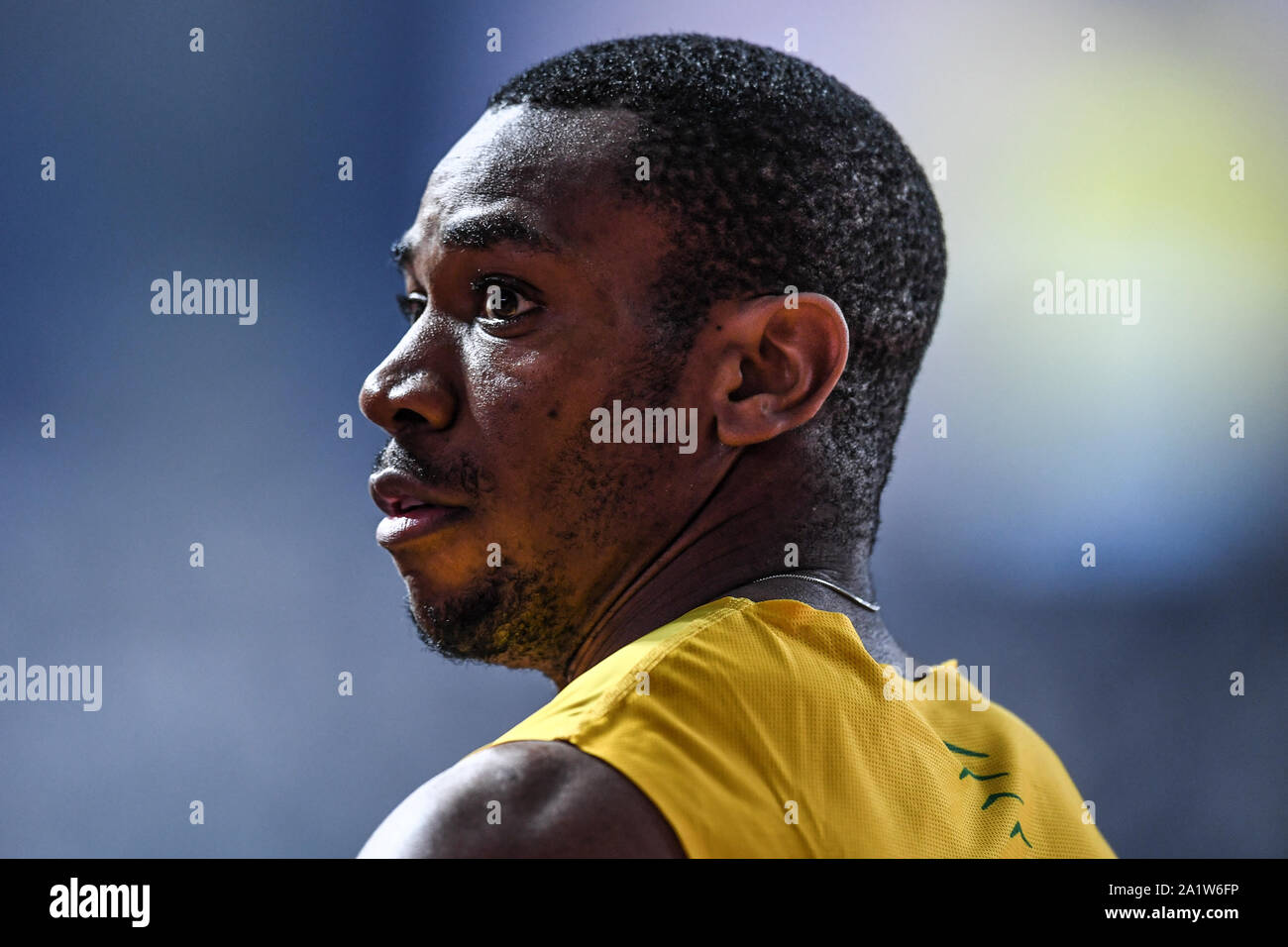 Yohan Blake (Giamaica) - 100 metri uomini, Semifinale. Campionato mondiale di atletica IAAF, Doha 2019 Foto Stock