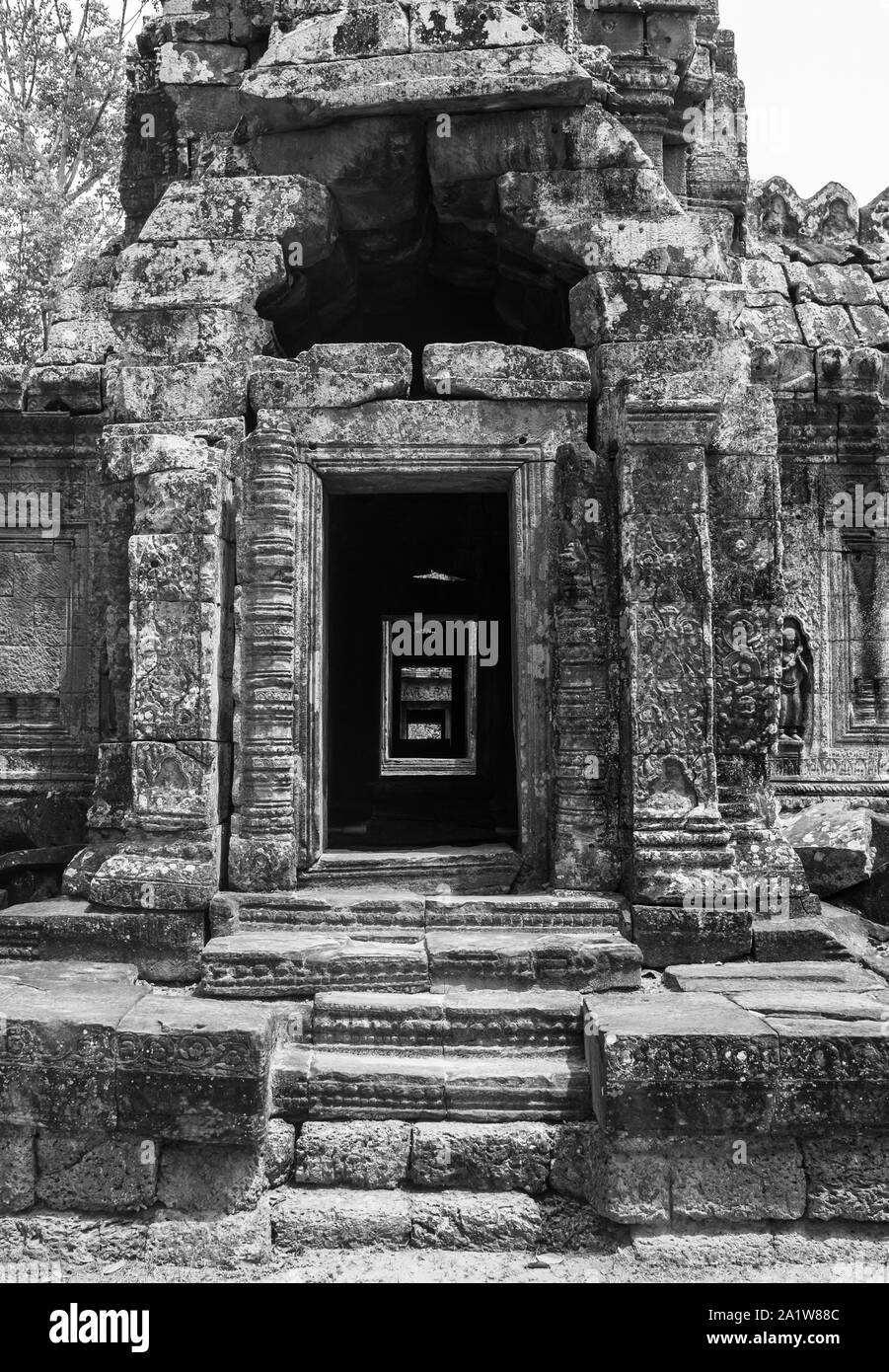 Ta Som tempio; Cambogia Foto Stock