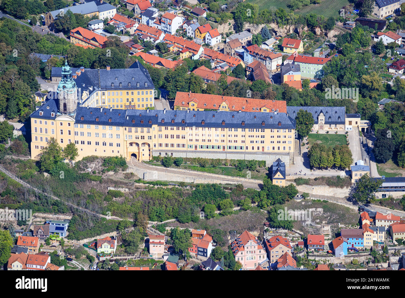 Castello di Heidecksburg Rudolstadt in Germania. Foto Stock