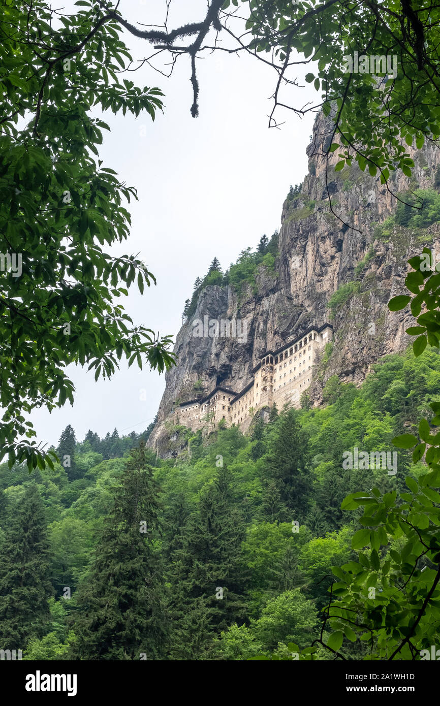 Sumela monastero a Trabzon, Turchia Foto Stock