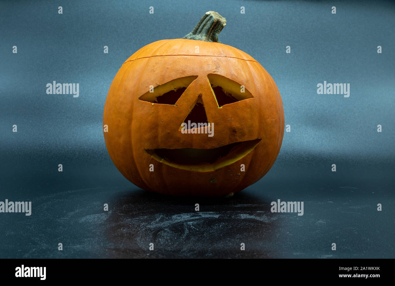 Jack o Lanterna Zucca di Halloween grinning friendly Foto Stock