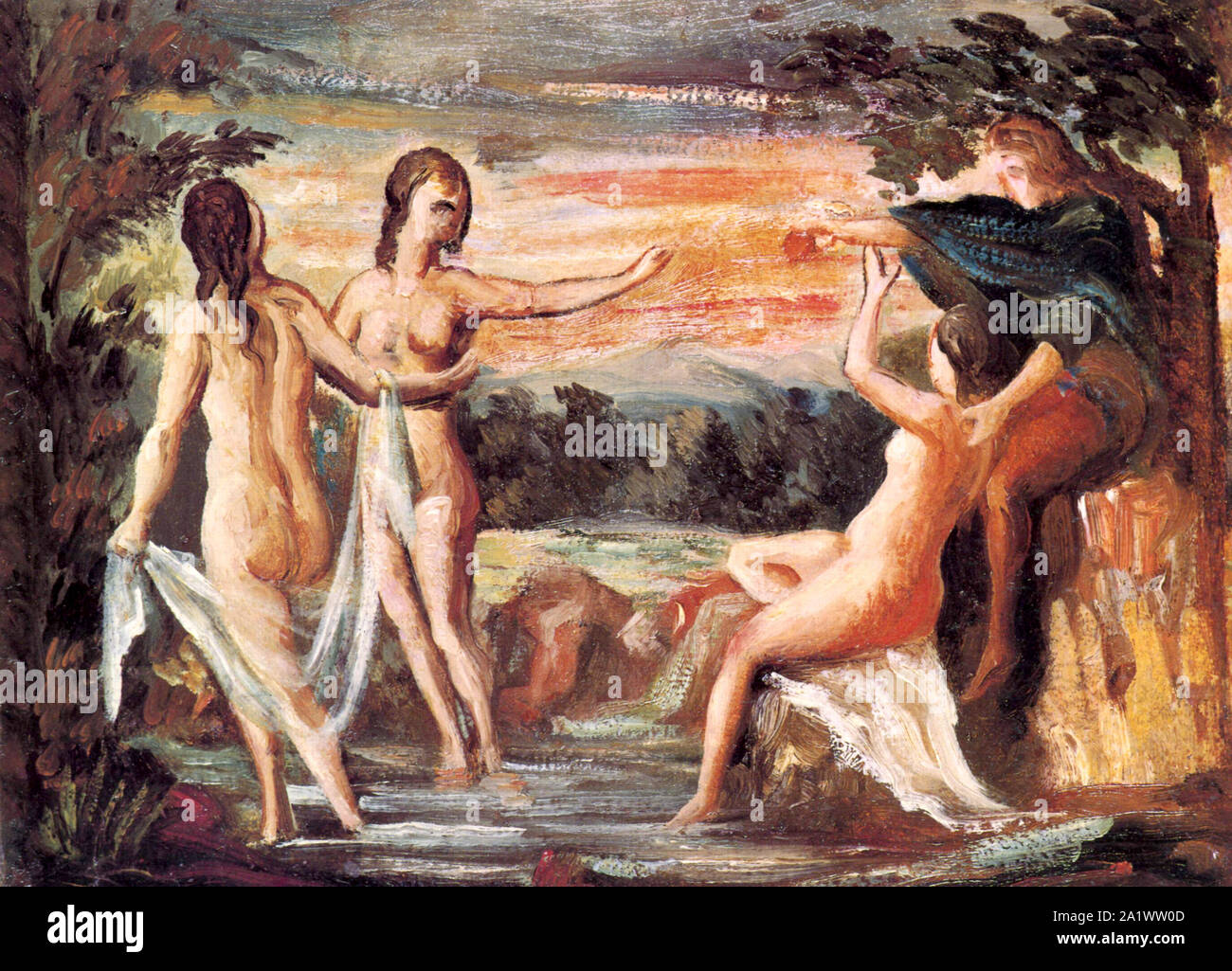 La sentenza di Parigi di Paul Cezanne 1864 Foto Stock