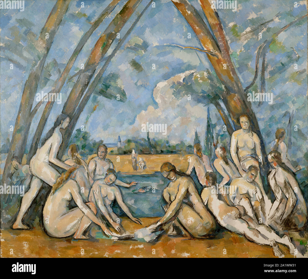 Les Grandes Baigneuses, 1898-1905: Le Grandi bagnanti di Paul Cézanne Foto Stock