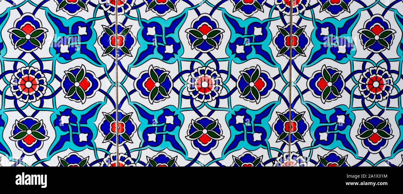 Piastrella ceramica e di stile Ottomano Foto Stock