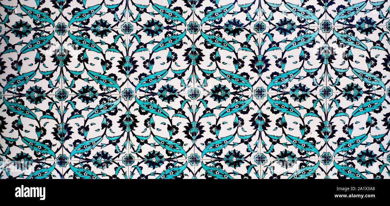 Piastrella ceramica e di stile Ottomano Foto Stock