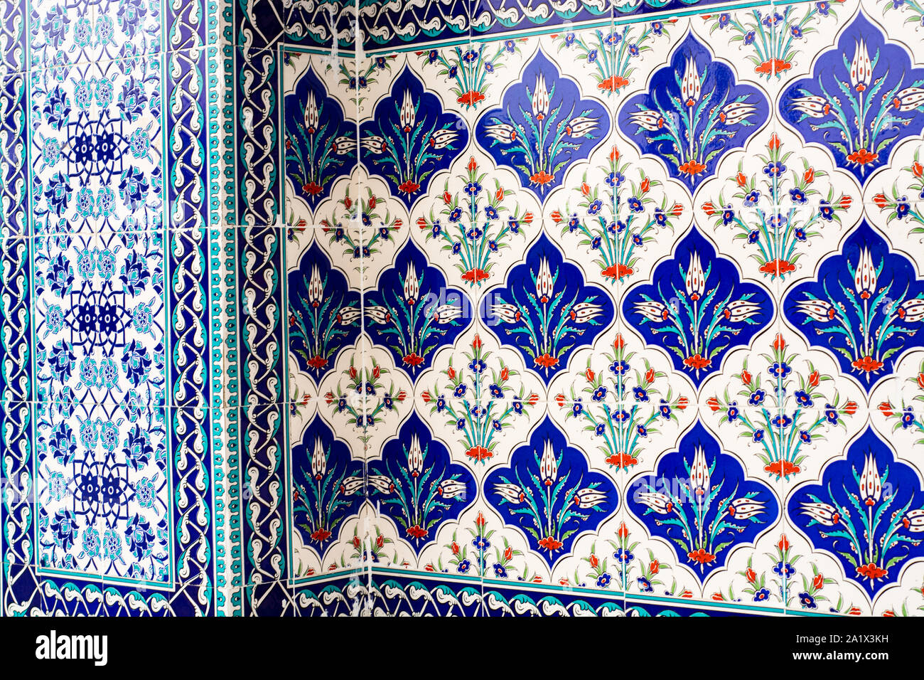 Decorazione di piastrelle Turche Foto Stock