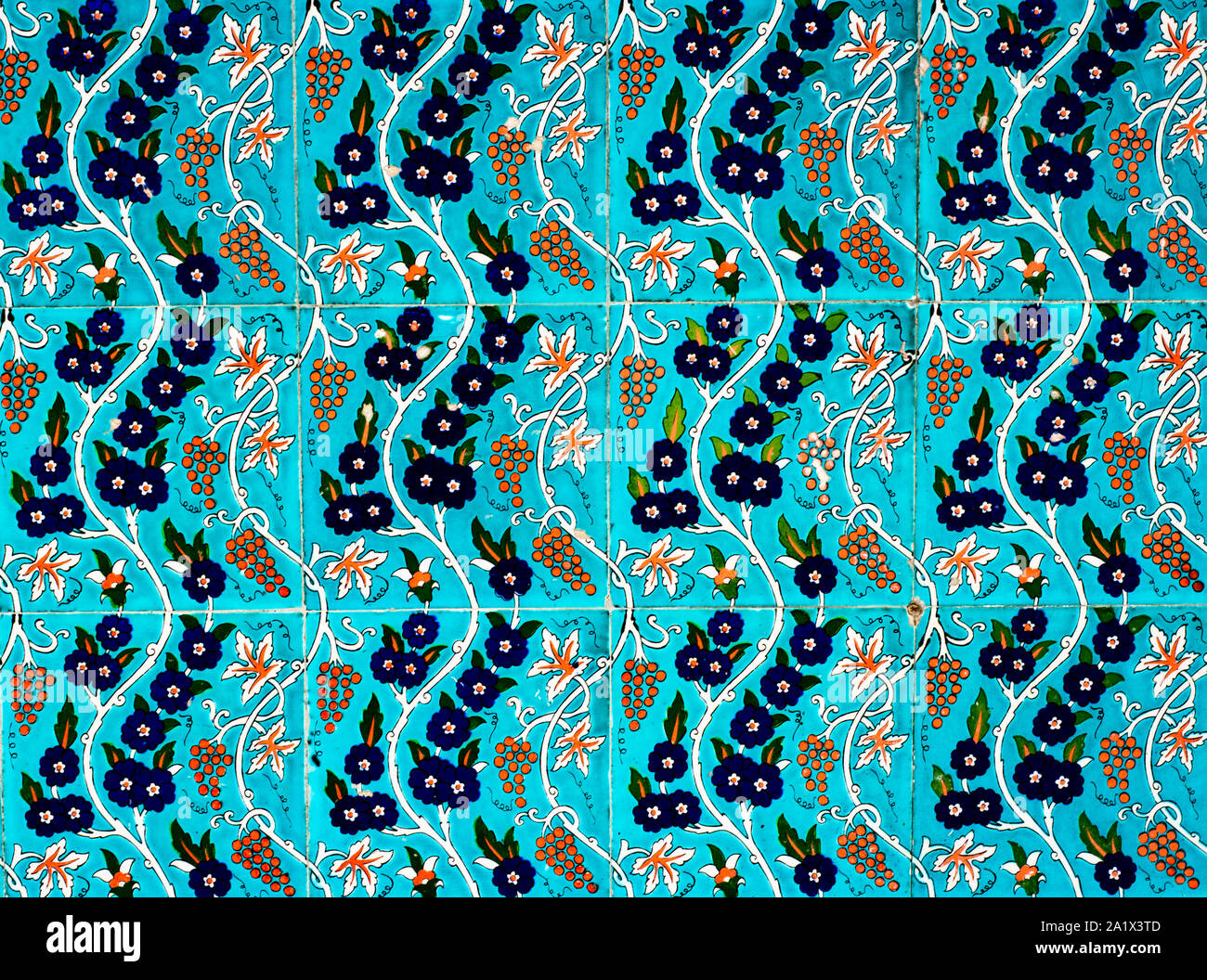 Decorazione di piastrelle Turche Foto Stock