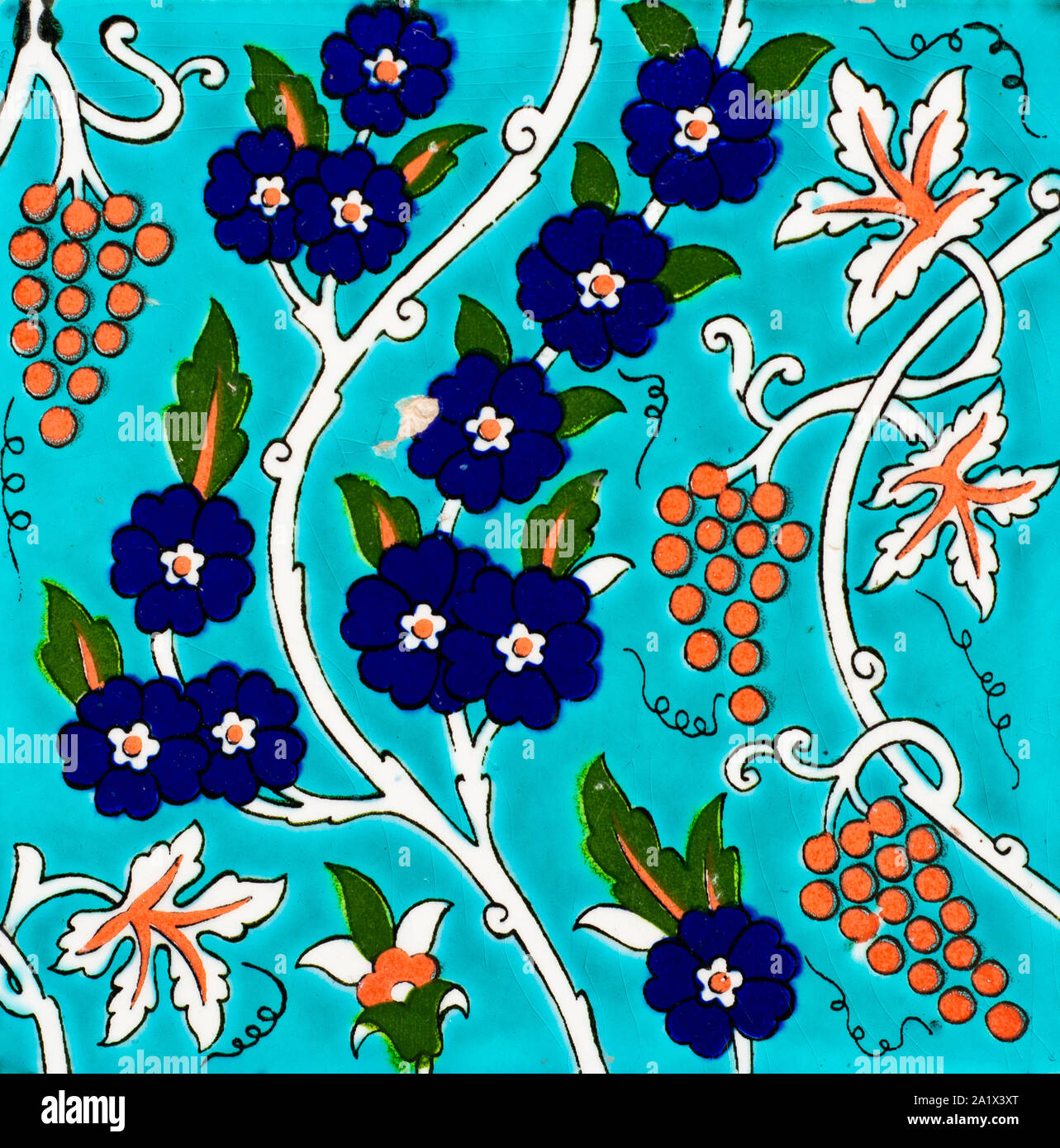 Decorazione di piastrelle Turche Foto Stock