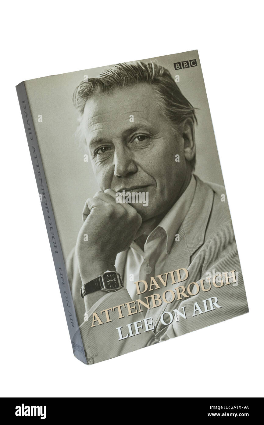 La vita su aria libro in brossura, un autobiografia di David Attenborough Foto Stock