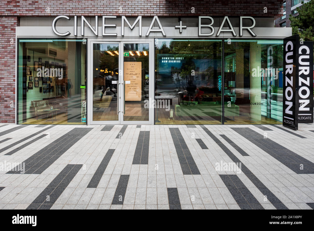 Il Curzon Cinema Aldgate - Il nuovo Curzon cinema sul Goodman i campi di sviluppo nella zona est di Londra Foto Stock