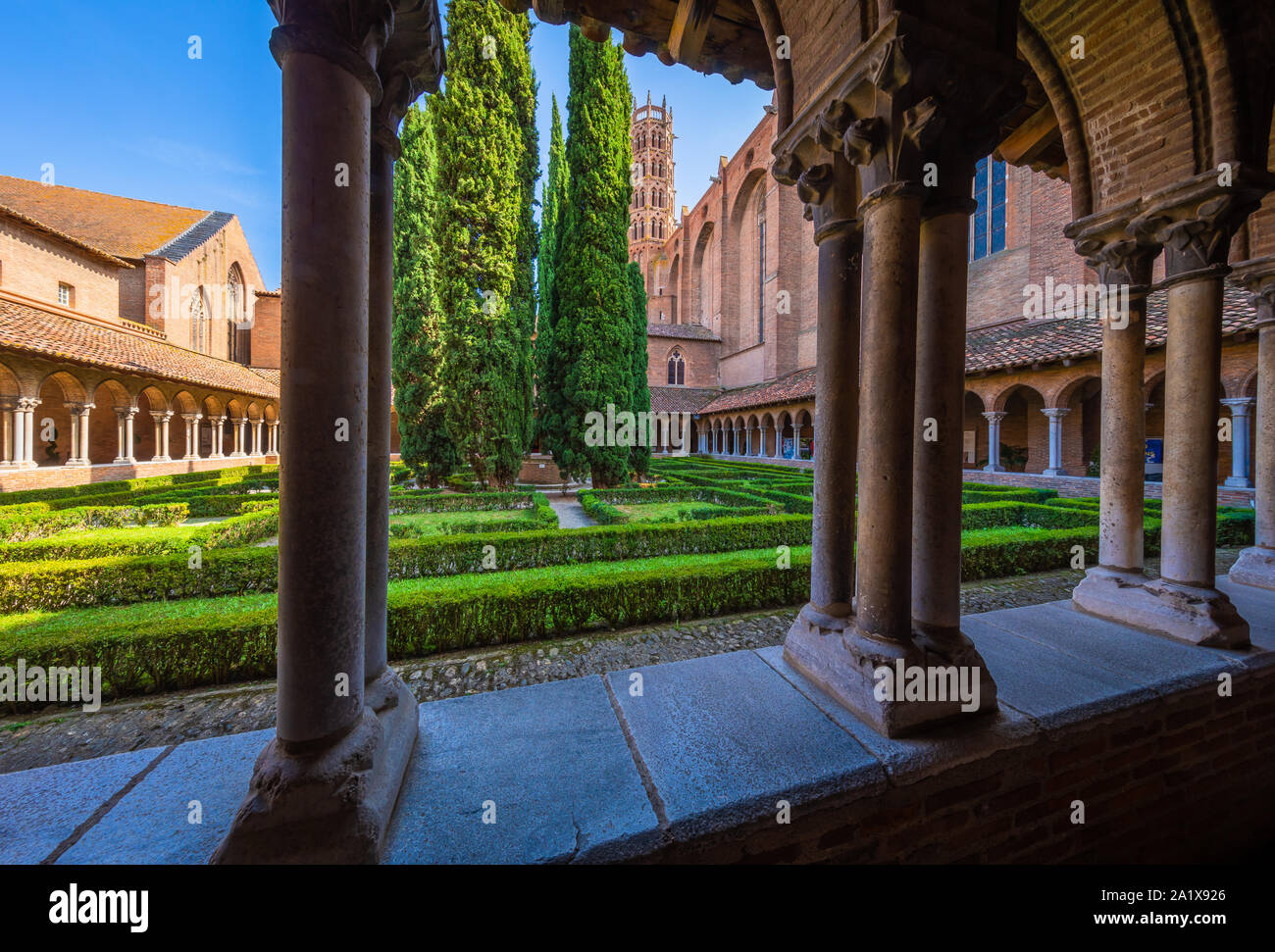 La Chiesa dei Giacobini è sconsacrata Chiesa Cattolica Romana situato a Tolosa, Francia. Foto Stock