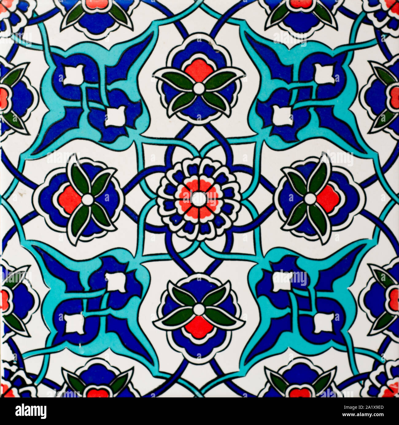 Decorazione di piastrelle Turche Foto Stock