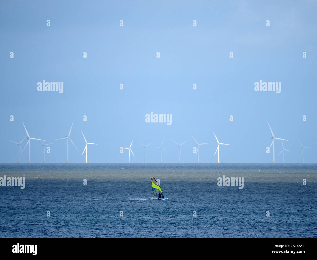 Sheerness, Kent, Regno Unito. Il 29 settembre 2019. Regno Unito Meteo: un ventoso e grigio pomeriggio a Sheerness, Kent. Credito: James Bell/Alamy Live News Foto Stock