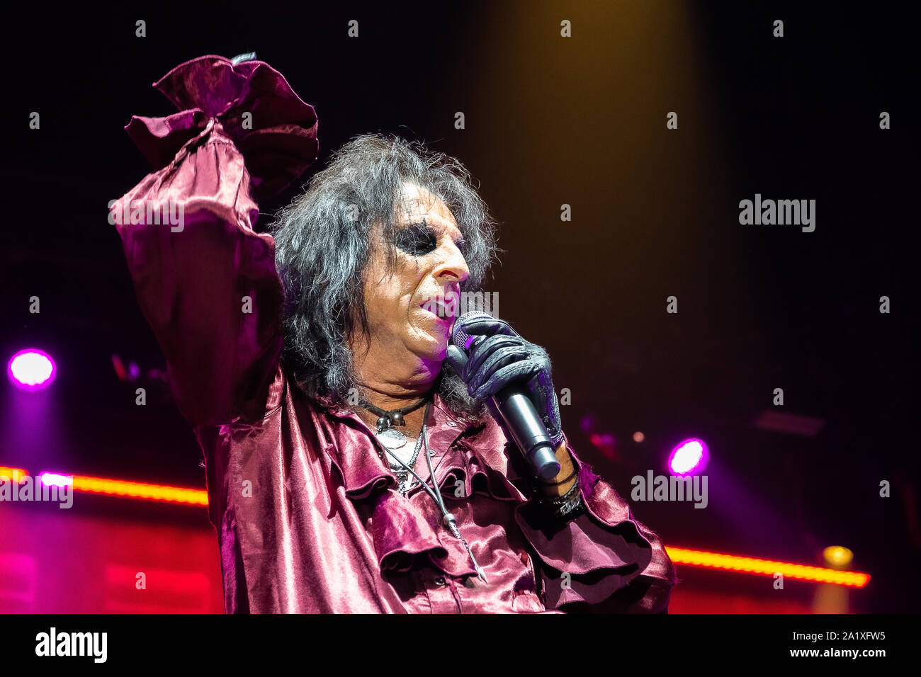 Alice Cooper, famoso cantante rock. , Ol gli occhi neri è tornato tour, Bratislava, Slovacchia Foto Stock