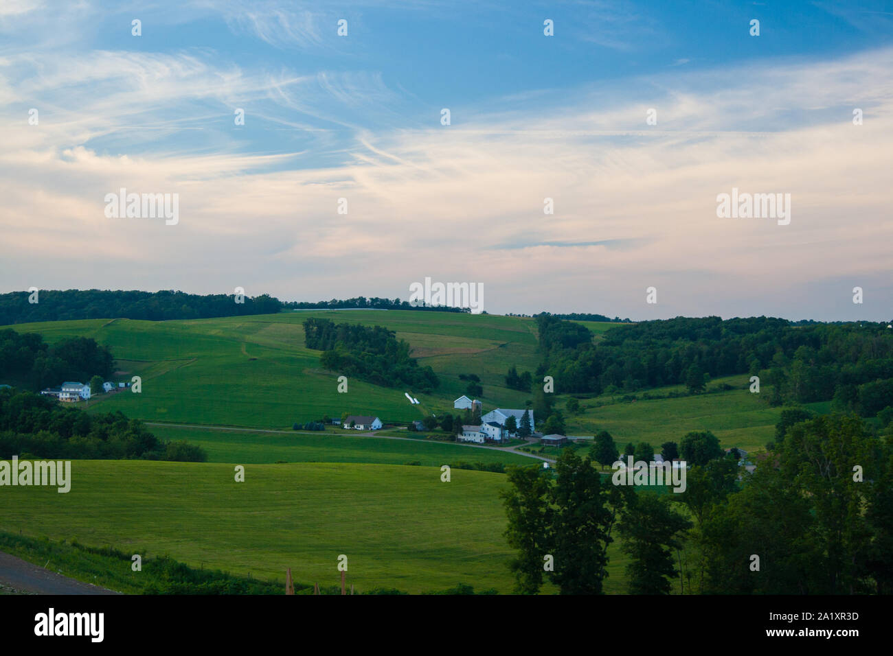 Il Paese Amish Farmland, Ohio Foto Stock