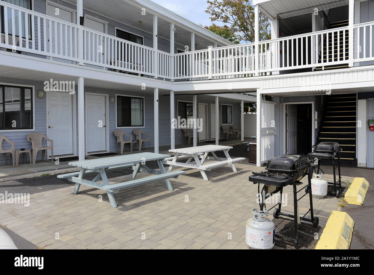 Motel Hampton Beach New Hampshire Foto Stock