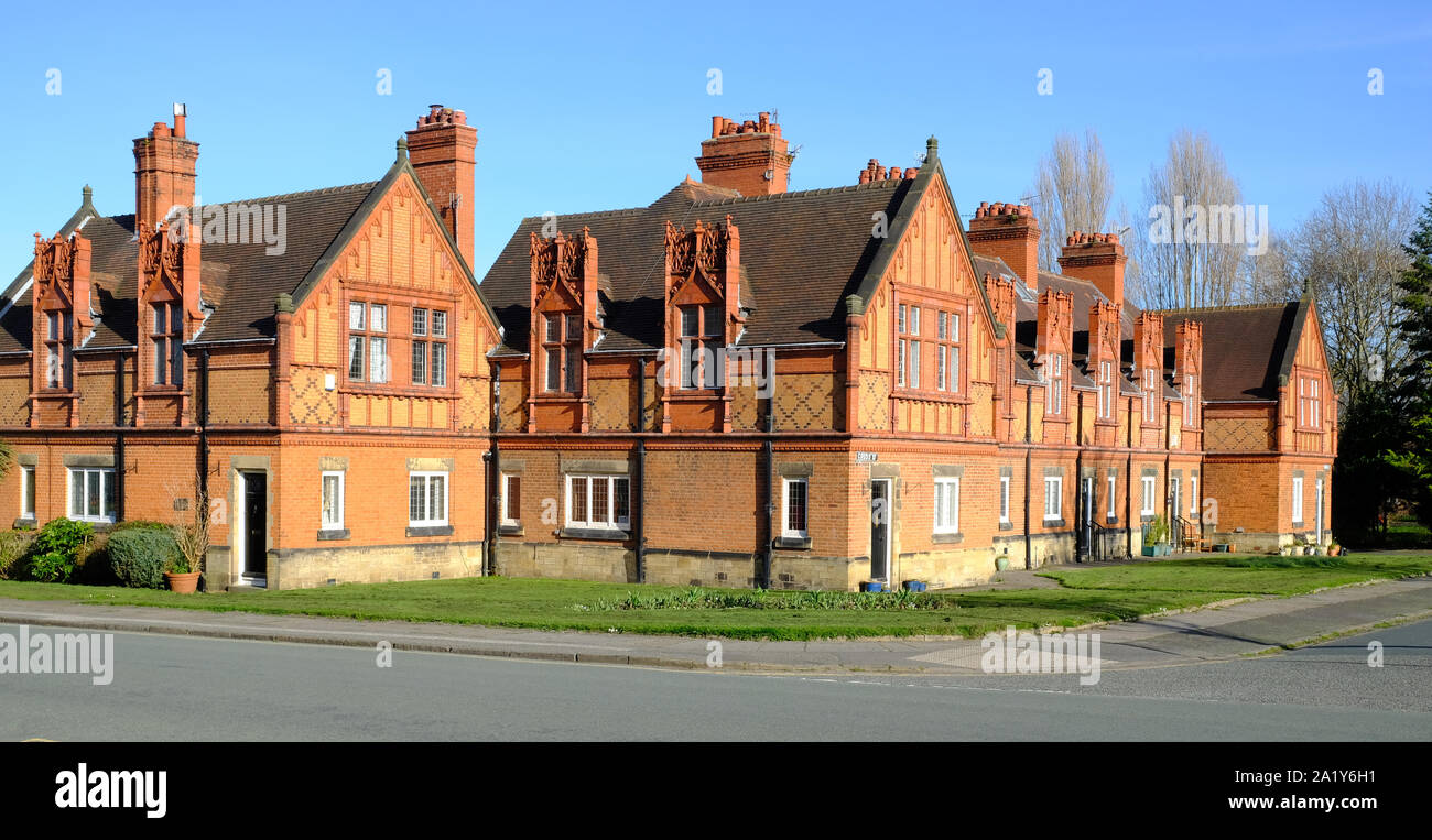 Case in Port Sunlight Village Wirral, Merseyside, Regno Unito Foto Stock