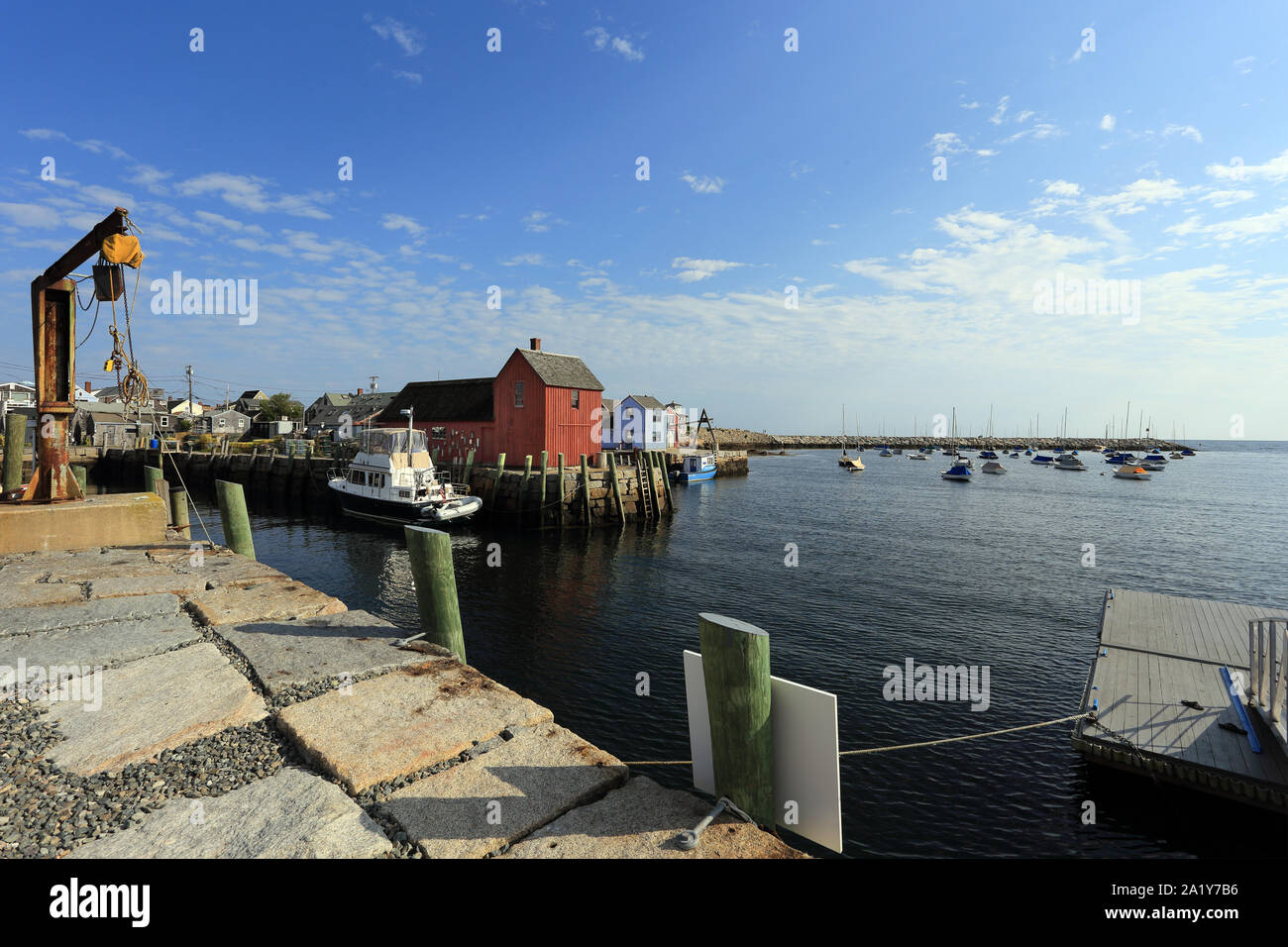 Porto di Rockport Massachusetts Foto Stock