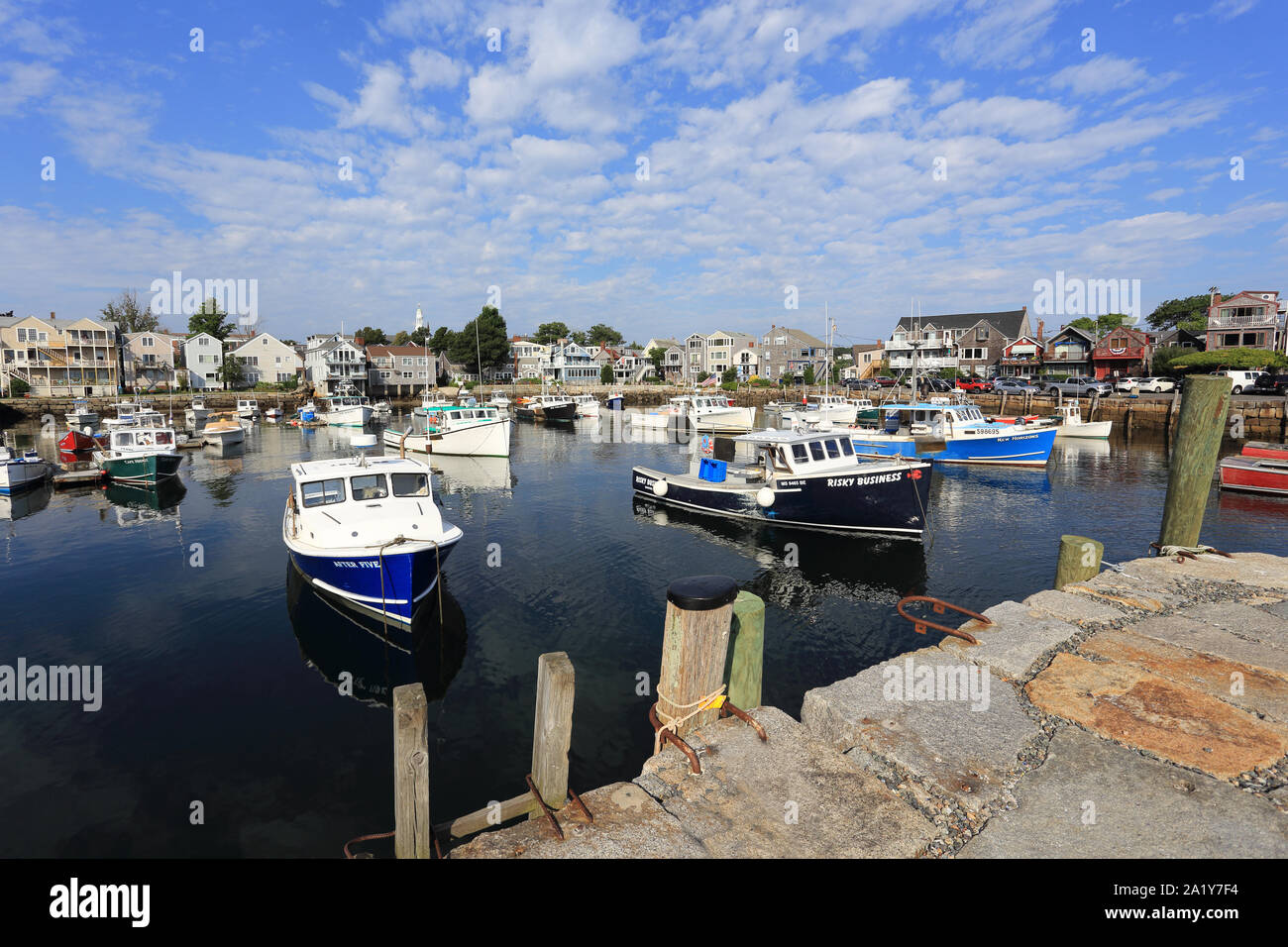 Porto di Rockport Massachusetts Foto Stock
