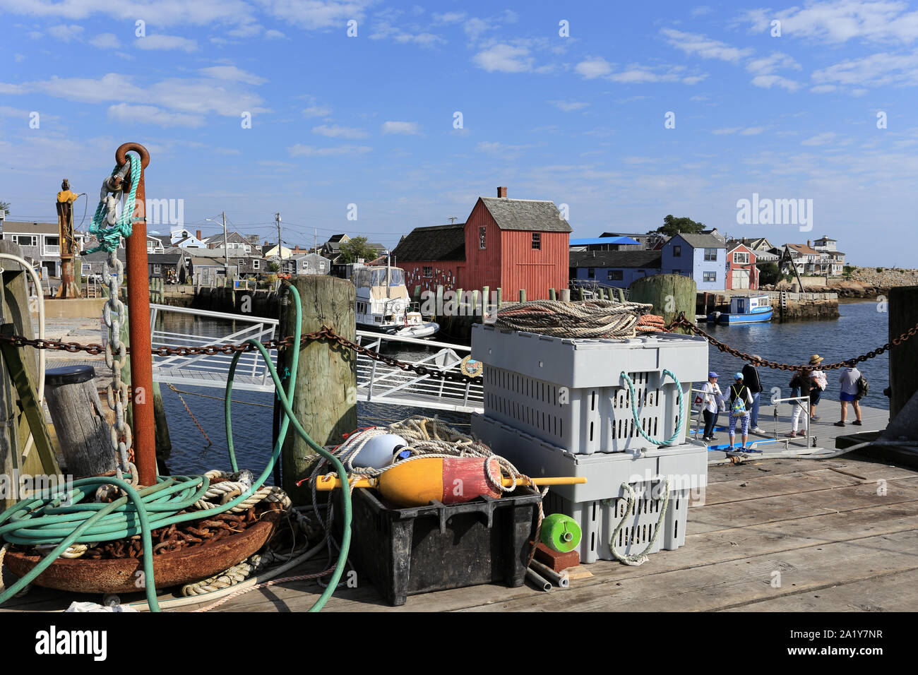 Porto di Rockport Massachussetts Foto Stock