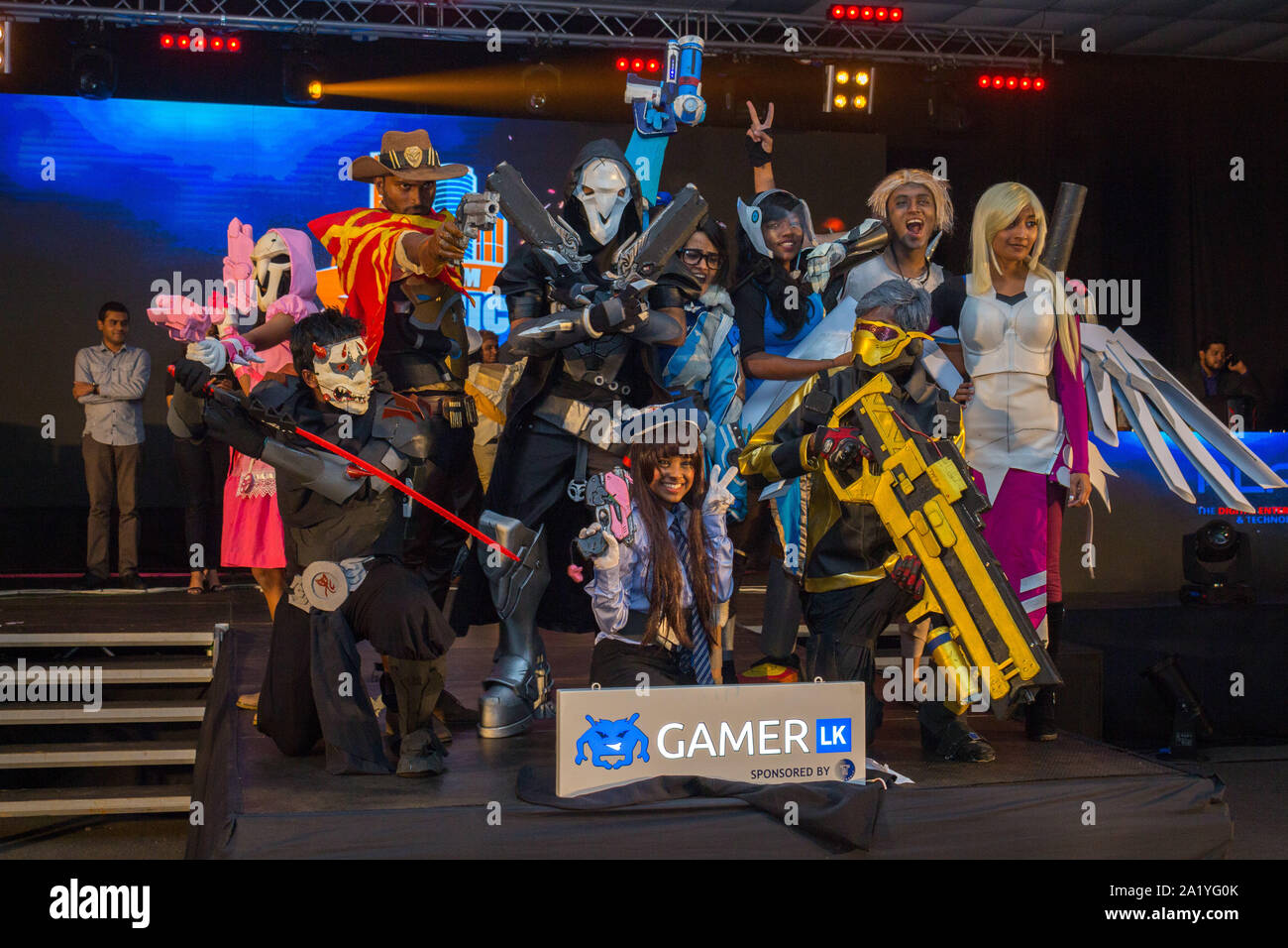 10/Dicembre/2017 - Comic-con esposizione e cosplay evento tenutosi in Sri Lanka. Foto Stock