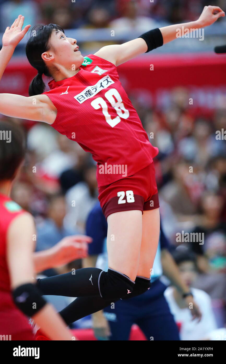 Osaka, Giappone. 29Sep, 2019. Mayu Ishikawa (JPN) Pallavolo : 2019 FIVB Pallavolo Coppa del Mondo Donne Terzo Round match tra Giappone 3-1 Paesi Bassi at Maruzen Intec Arena Osaka di Osaka in Giappone . Credito: Naoki Nishimura AFLO/sport/Alamy Live News Foto Stock