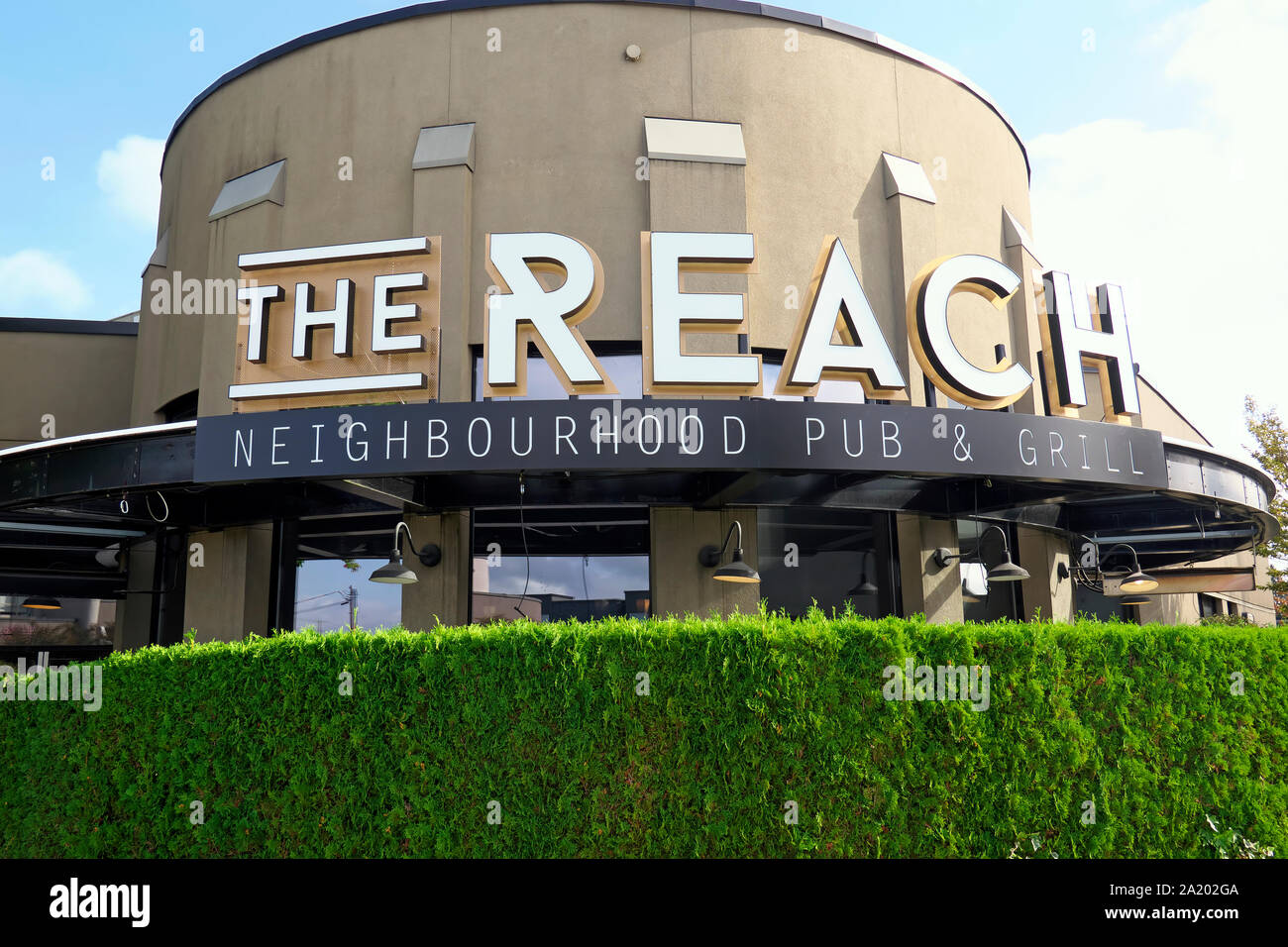 The Reach Neighborhood Pub & Grill, Maple Ridge, B. C., Canada. Foto Stock