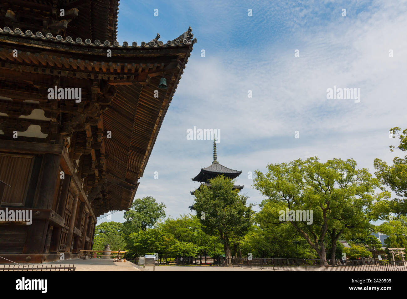 Tempio Toji situato a Kyoto, in Giappone. Tempio Toji è un tempio buddista della setta Shingon a Kyoto, in Giappone. Foto Stock