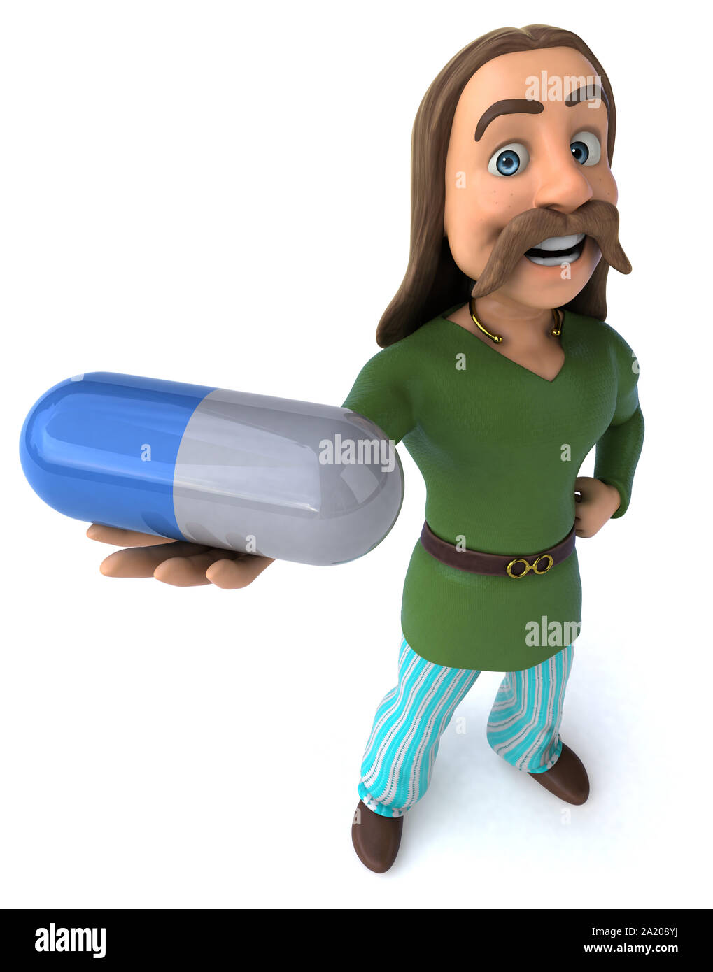 Divertimento in Gallia - 3D illustrazione Foto Stock