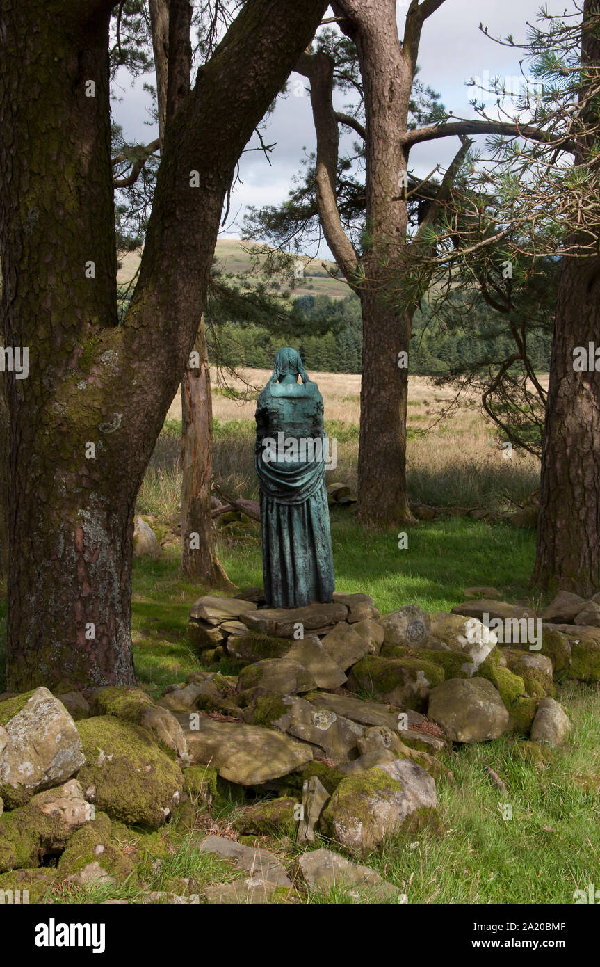 La Visitazione, la Madonna, Glenkiln statue, Glenkiln, Dumfries and Galloway Foto Stock