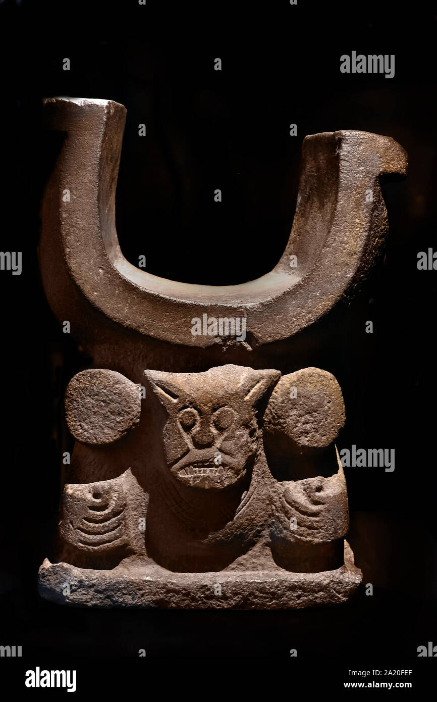 Ecuador, Manta,sciamanica sedile, 800-1500, dalla prov. America Manabì, American.( precolombiana ) Foto Stock