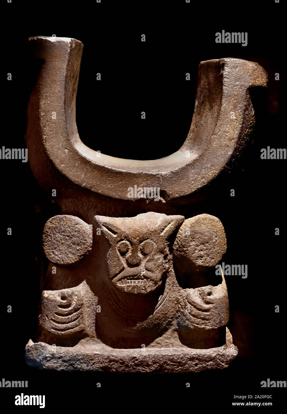 Ecuador, Manta,sciamanica sedile, 800-1500, dalla prov. America Manabì, American.( precolombiana ) Foto Stock