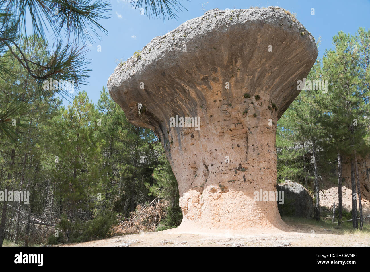 Ciudad Encantada (inglese: Città incantata), Spagna - 24 agosto 2019 - un sito geologico nei pressi della città di Cuenca Foto Stock