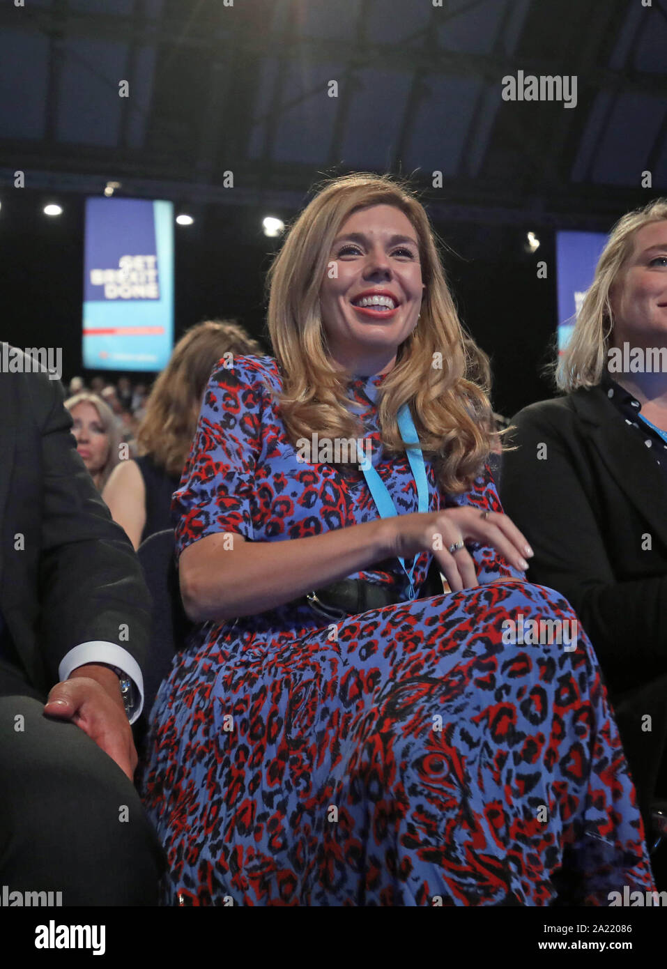 Carrie Symonds presso il congresso del partito conservatore al Manchester Convention Center. Foto Stock