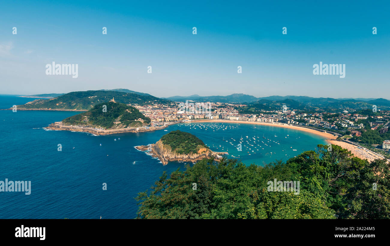 San Sebastian, Baia di Biscaglia, Spagna Foto Stock