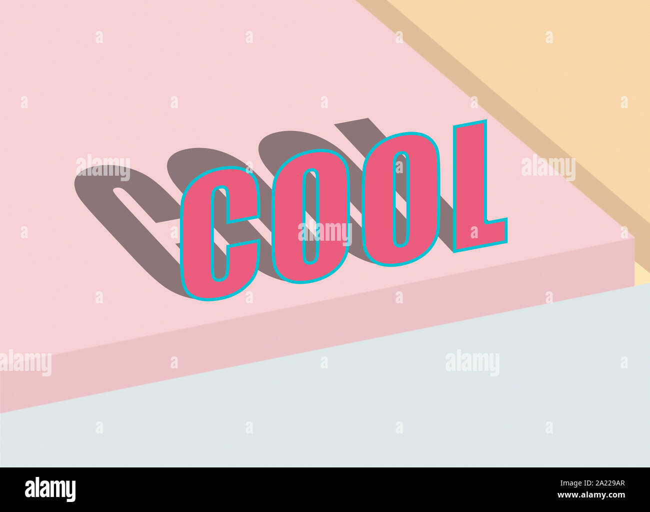 Fresco e moderno di scrittura di parola Foto Stock