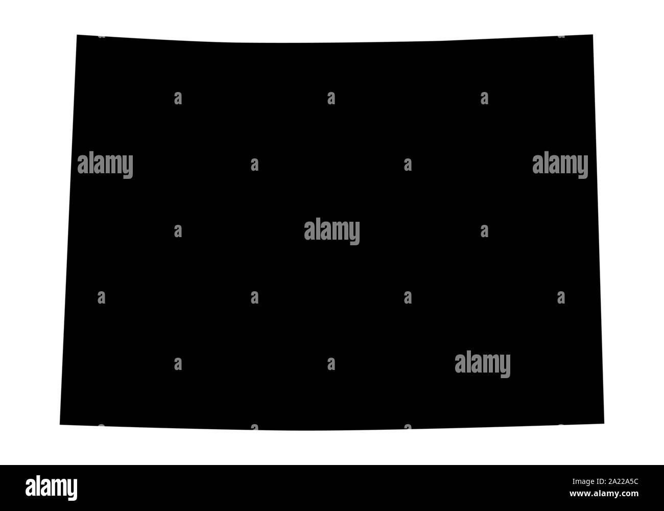 Colorado State silhouette mappa Illustrazione Vettoriale