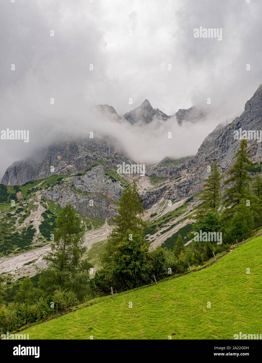 Dachstein glaicer nelle Alpi, Austria Foto Stock
