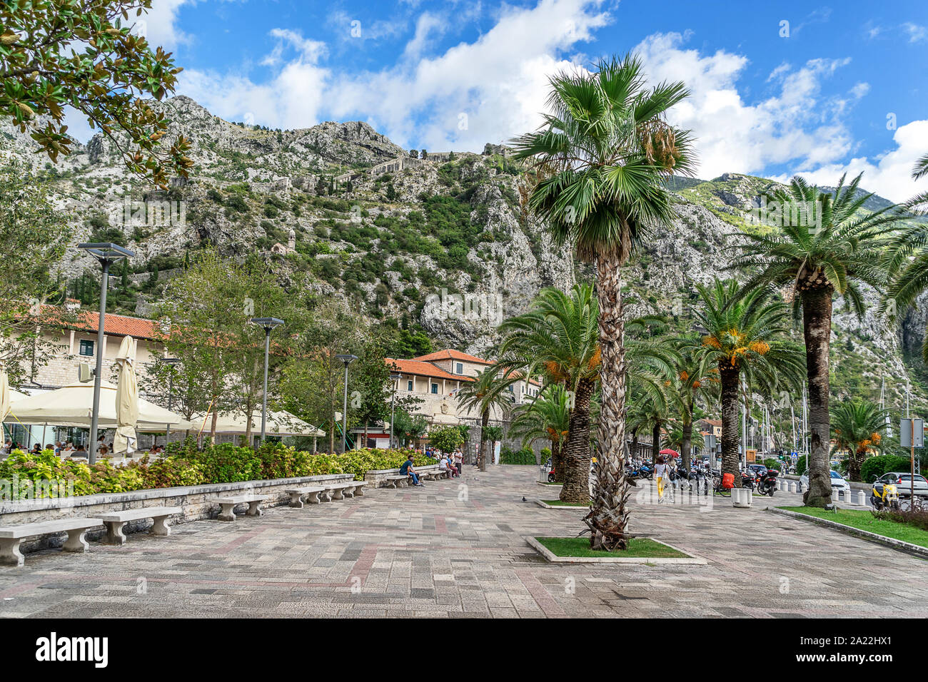 Cattaro Town Center in Montenegro Foto Stock